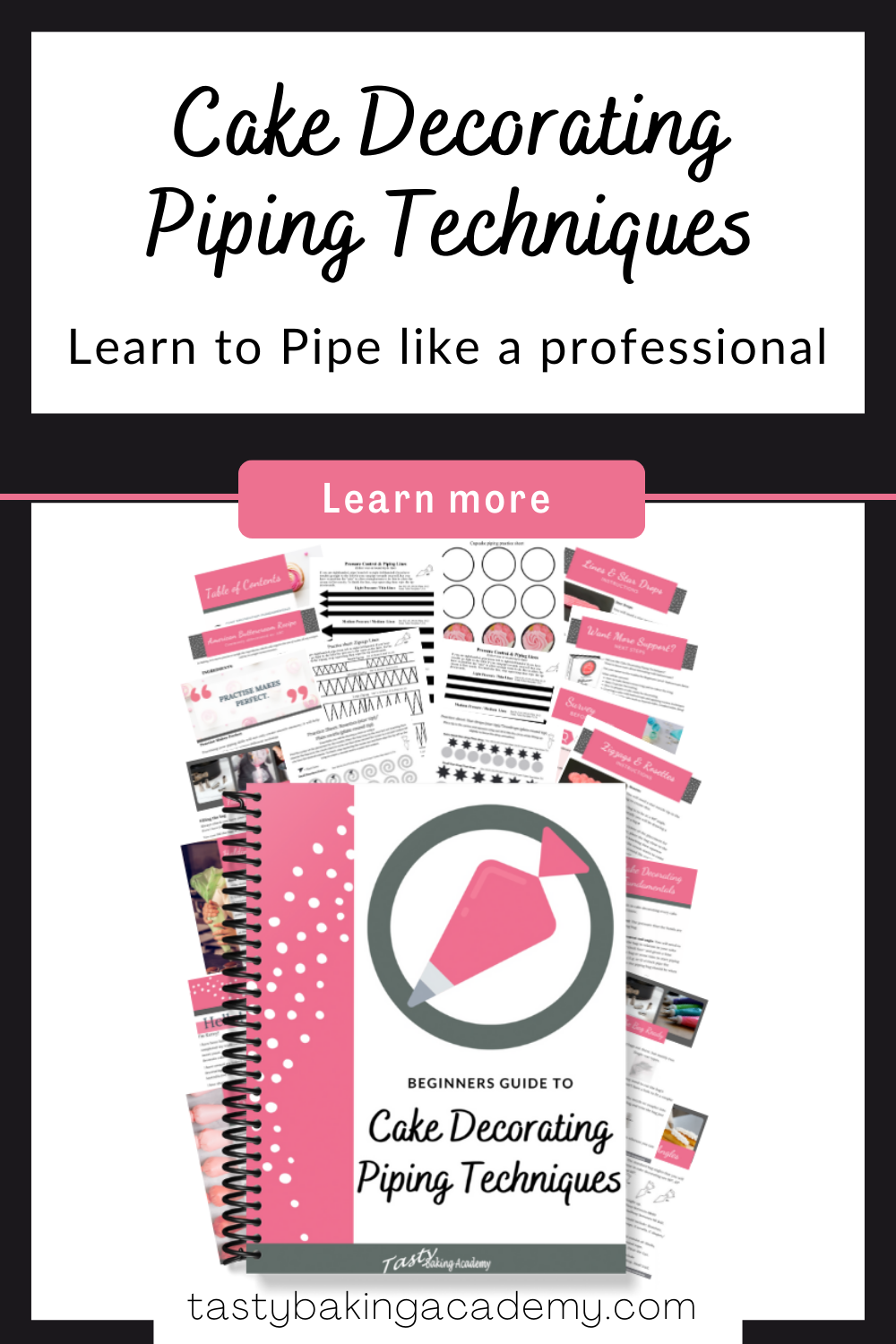Cake Decorating Piping Techniques - Physical bounded document