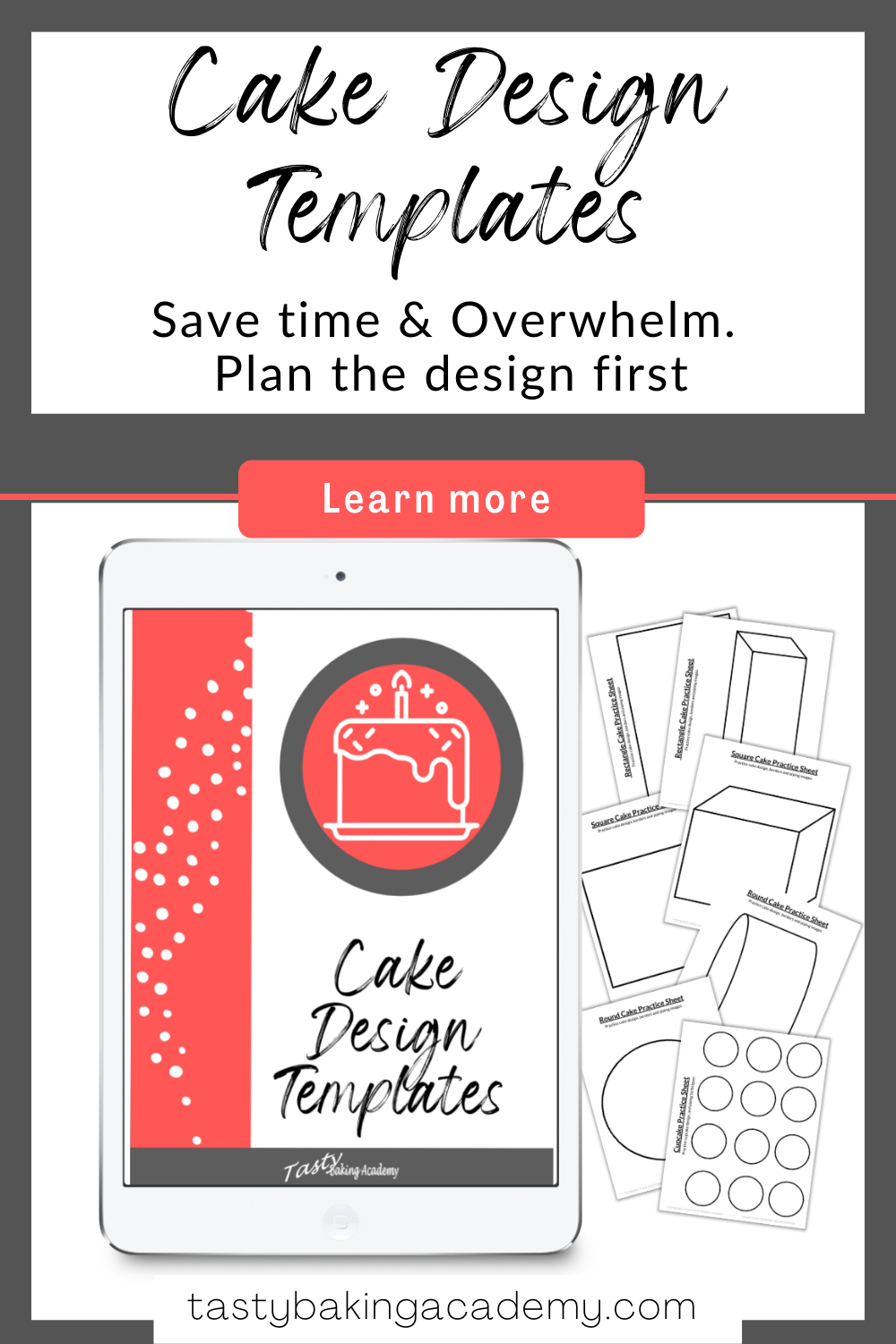 Cake design Templates - Digital PDF