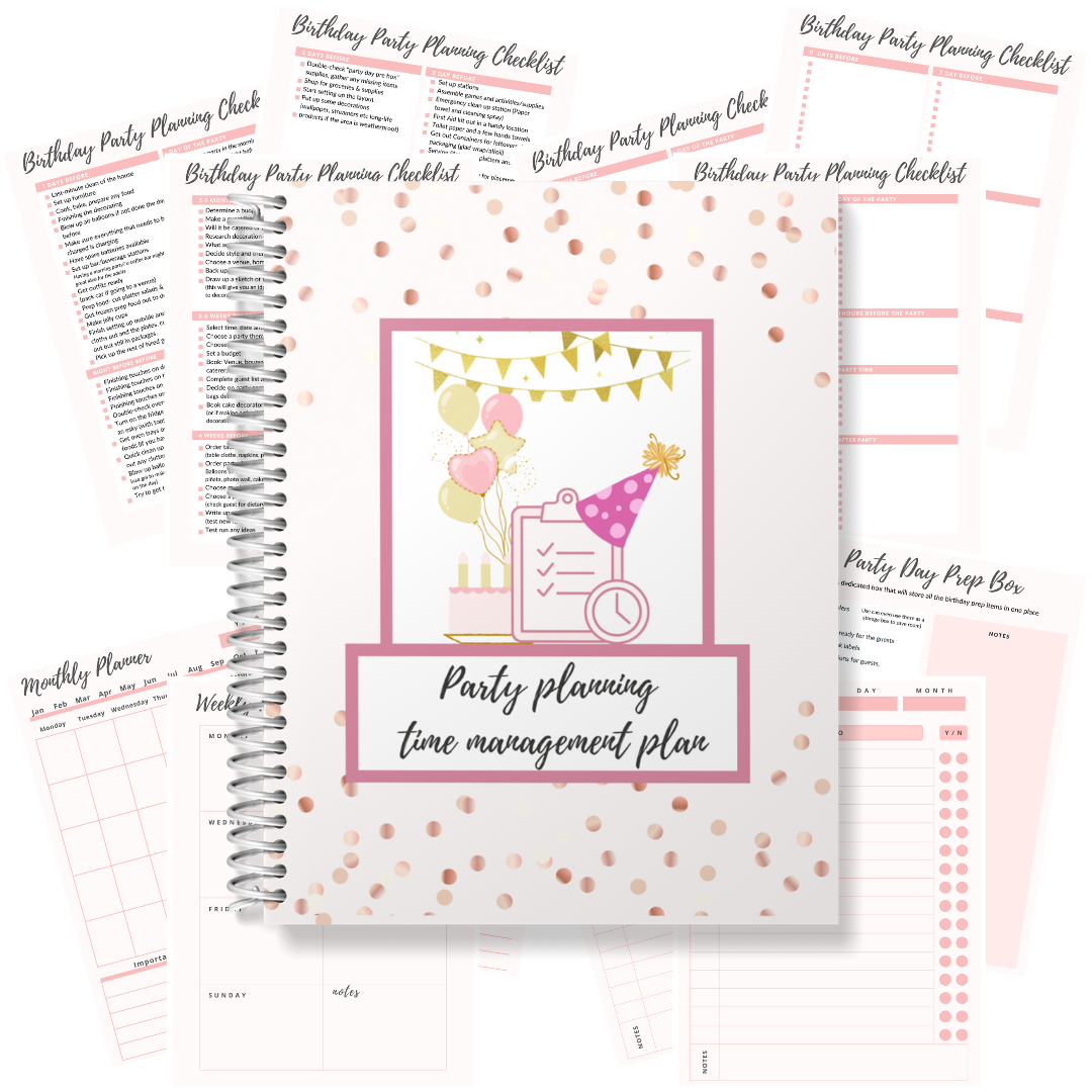Party Planner - Time Management Plan