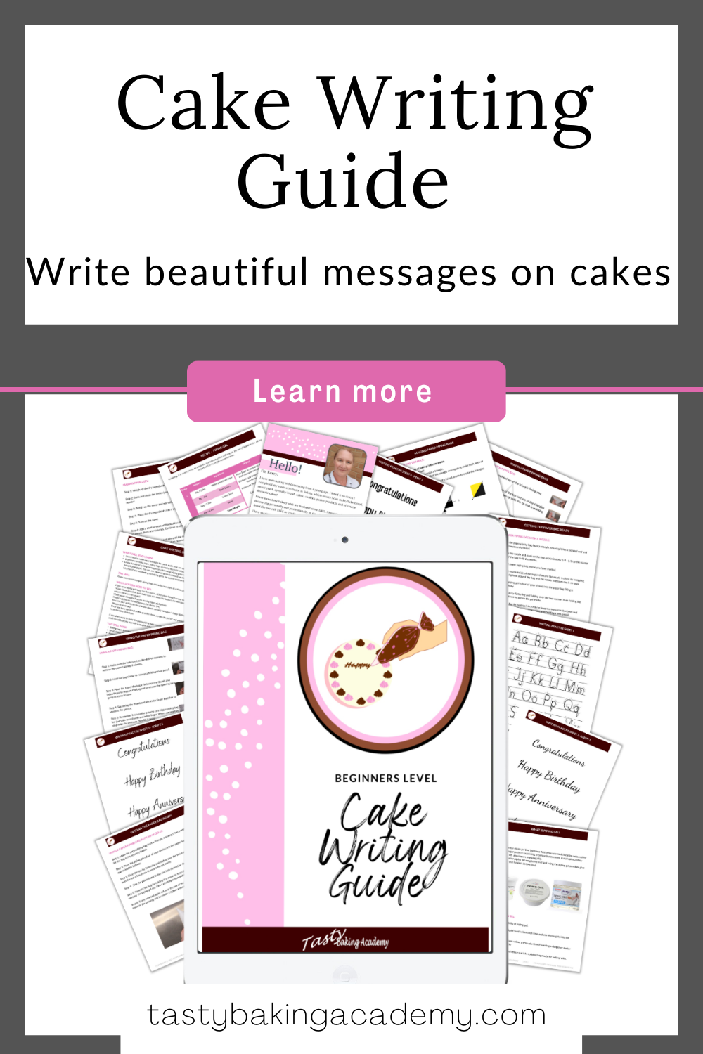- Cake Writing Guide - Digital PDF