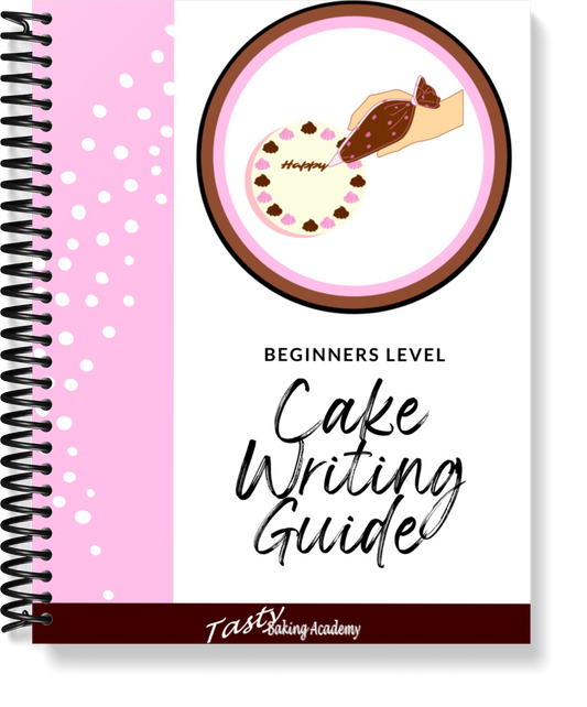 Cake Writing Guide physical product -